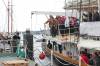 schiff, menschen, anlegemanver, traditionssegler, kieler woche, 