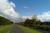 blauer himmel, dar, deich, 