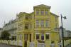 gelbe villa ahlbeck, eckhaus, bderarchitektur, klassizistisch, giebel, 