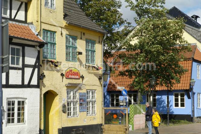 Alte Huser am Hafen