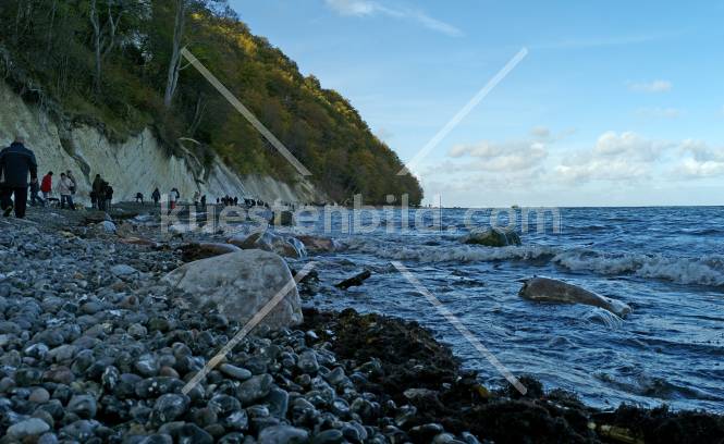 Kreideküste, am Strand unterhalb des Königsstuhls