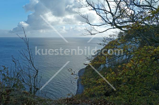Kreidekste, Blick vom Knigsstuhl auf Ostsee und Kstensaum