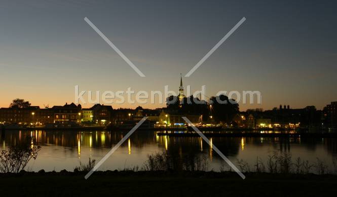 Stadtansicht Kappeln bei Nacht