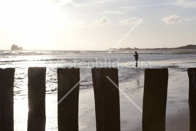 Angler am Strand