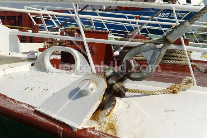 Fischtrawler, Detail an Deck