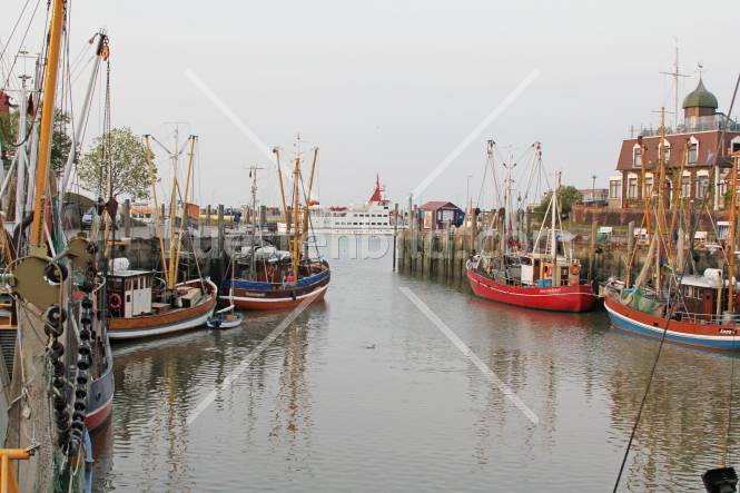 Sielhafen mit Kuttern