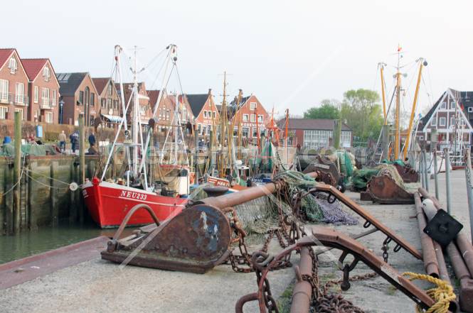 Hafen mit Fischergert
