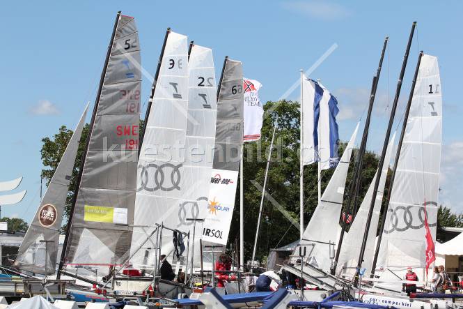 Regattaboote Olympiahafen Schilksee