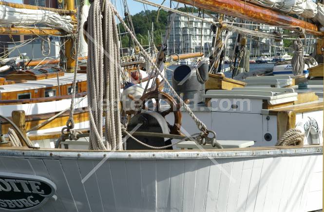 Yacht im Museumshafen Flensburg